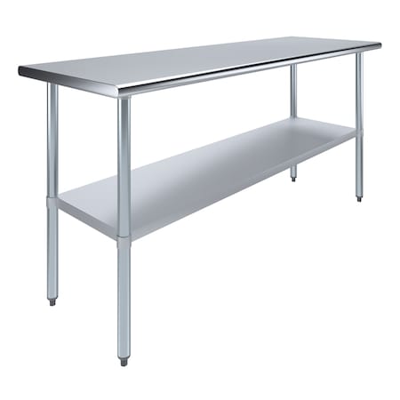 Amgood 24 in. x 72 in. Stainless Steel Table AMG WT-2472